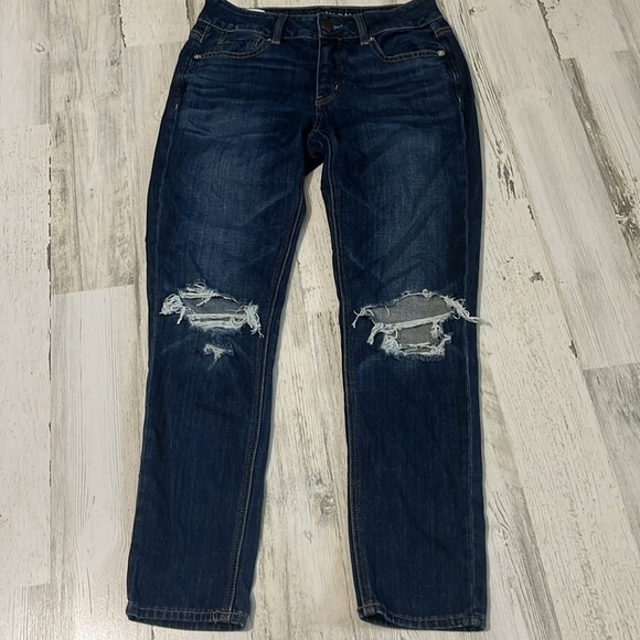 American Eagle Tom girl Jeans Size 0 short - Picture 1 of 10